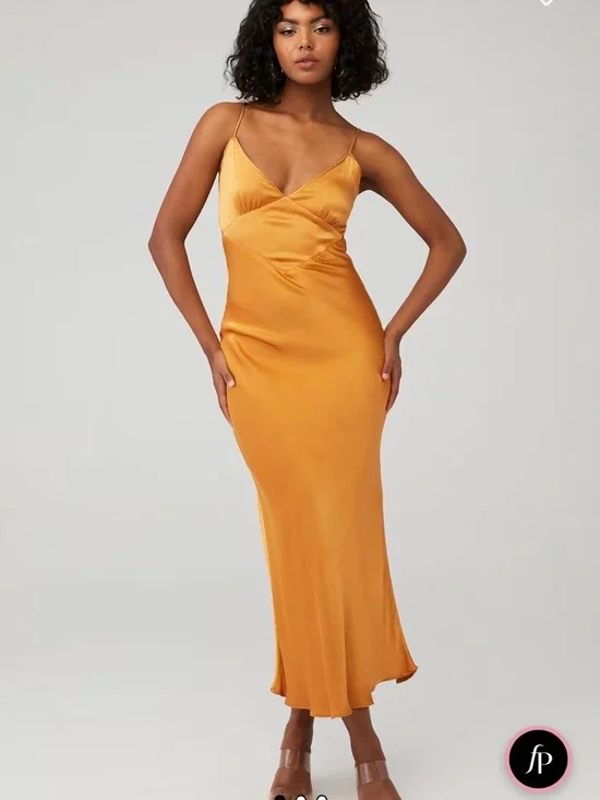 Bardot Malinda Satin Backless Midi Dress - Picture 1 of 6